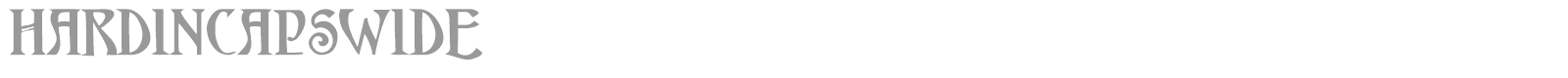 HardinCapsWide font preview
